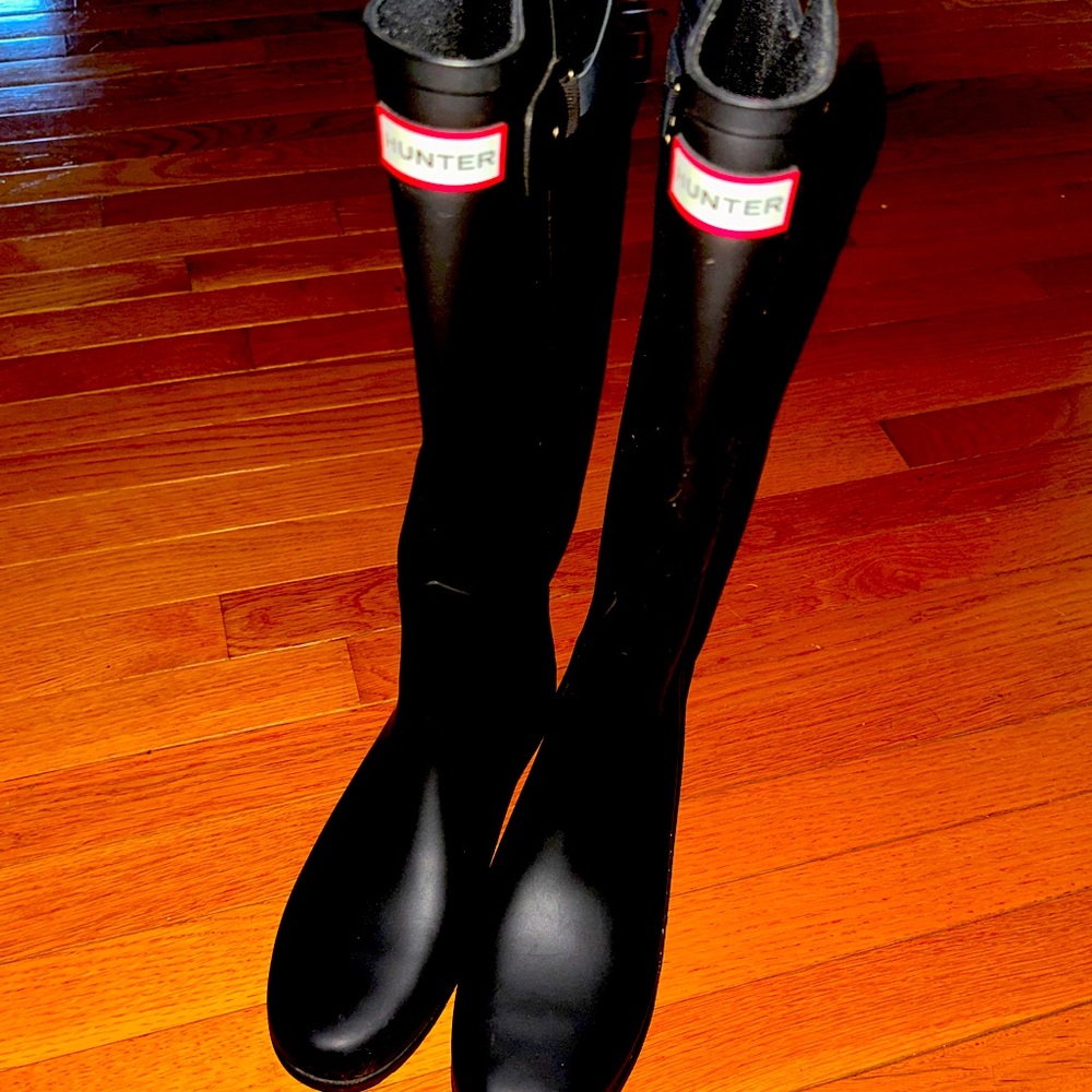 Hunter Boots Black size 10